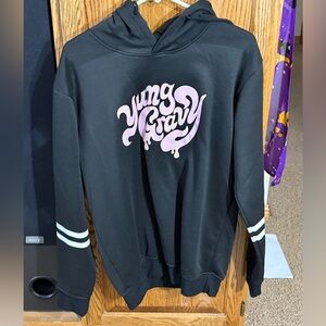 Yung Gravy Black Hoodie with Pink Graphic